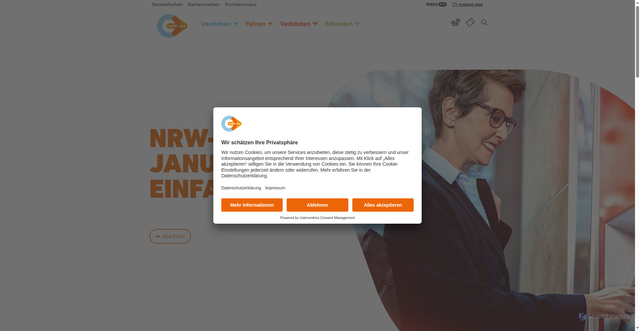 Security scan screenshot of https://mobil.nrw
