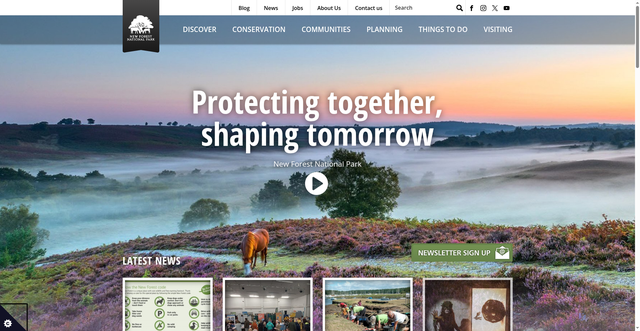 Security scan screenshot of https://www.newforestnpa.gov.uk/