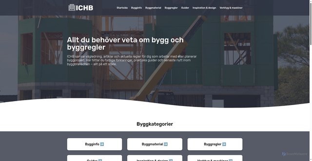 Security scan screenshot of https://ichb.se
