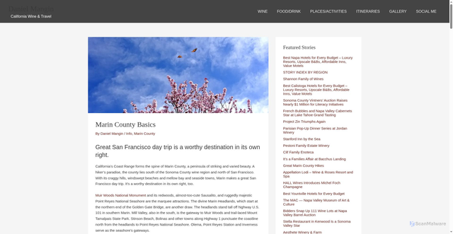 Security scan screenshot of https://dannymangin.com/destination-basics/marin-county-basics/