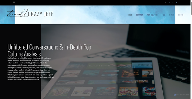 Security scan screenshot of http://jeffcramer.blogspot.com/2013/03/a-very-candid-conversation-with-sally.html