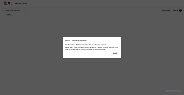 Security scan screenshot of https://jllprinters.printercloud.com