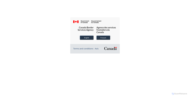 Security scan screenshot of https://apps.cbsa-asfc.gc.ca