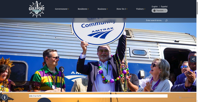 Security scan screenshot of https://gulfport-ms.gov/