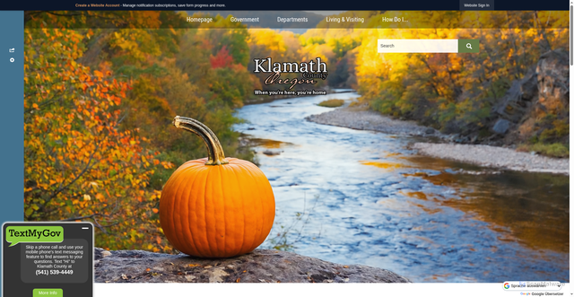 Security scan screenshot of https://klamathcountyor.gov/