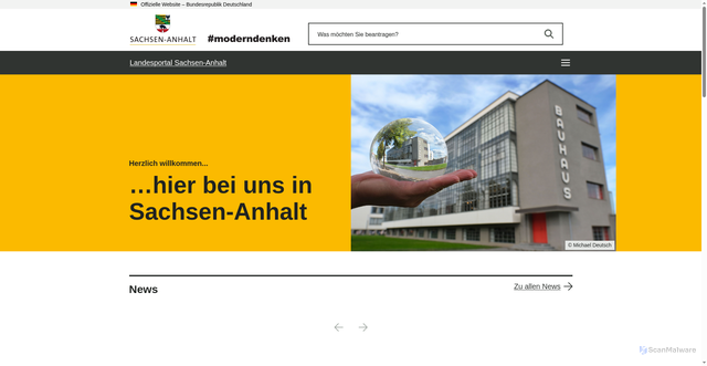 Security scan screenshot of https://sachsen-anhalt.de