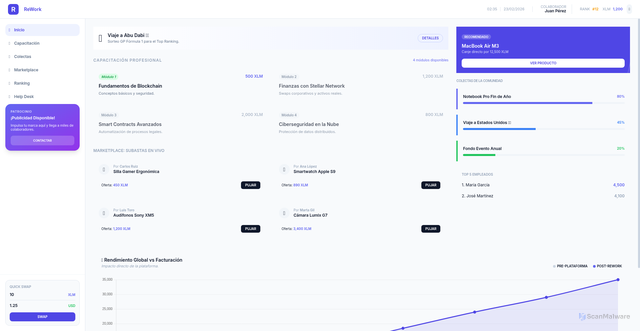 Security scan screenshot of https://rework-ma42ueyway.edgeone.app/