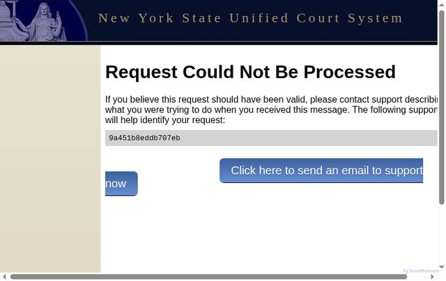 Security scan screenshot of https://nycourts.gov/