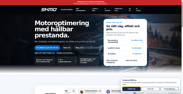 Security scan screenshot of https://arosmotoroptimering.se