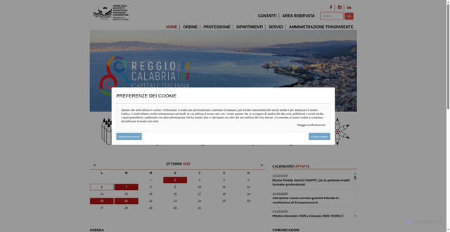 Security scan screenshot of https://www.oappcrc.it/