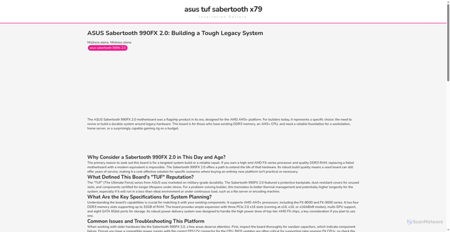 Security scan screenshot of https://terasinspiratifvision-dpjj88ku1r5n.edgeone.app/asus-sabertooth-990fx-20.html