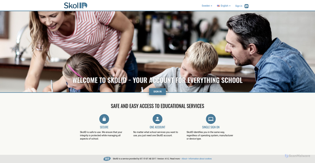 Security scan screenshot of https://skolid.se/