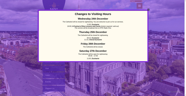 Security scan screenshot of https://www.stpatrickscathedral.ie/