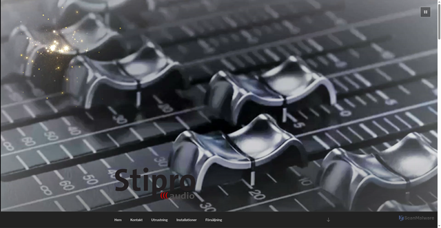Security scan screenshot of https://stipro.se