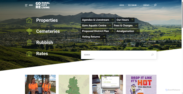 Security scan screenshot of https://www.goredc.govt.nz/