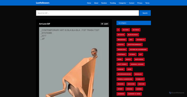 Security scan screenshot of https://batchfork.com/art-love-gif-4/
