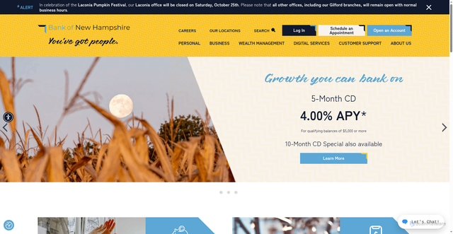 Security scan screenshot of https://bnh.bank/
