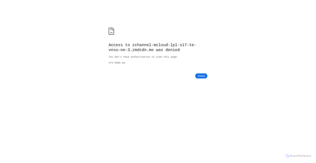 Security scan screenshot of https://zchannel-mcloud-lpl-s17.zmdcdn.me