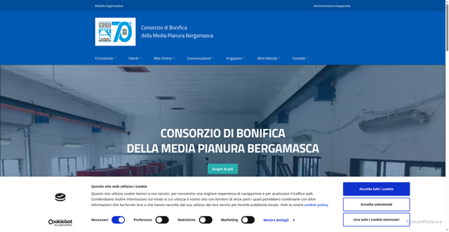 Security scan screenshot of https://www.cbbg.it/