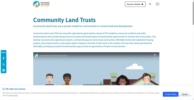 Security scan screenshot of https://groundedsolutions.org/strengthening-neighborhoods/community-land-trusts/