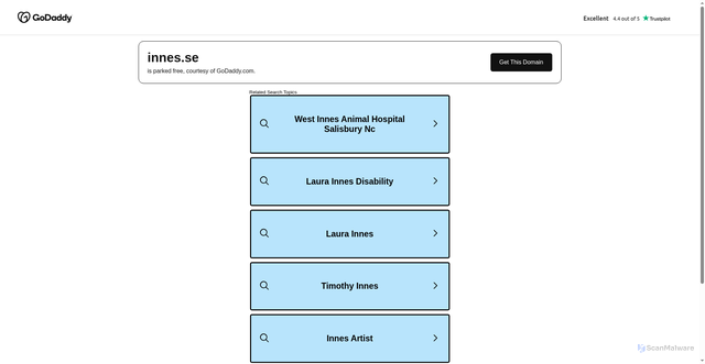 Security scan screenshot of https://innes.se