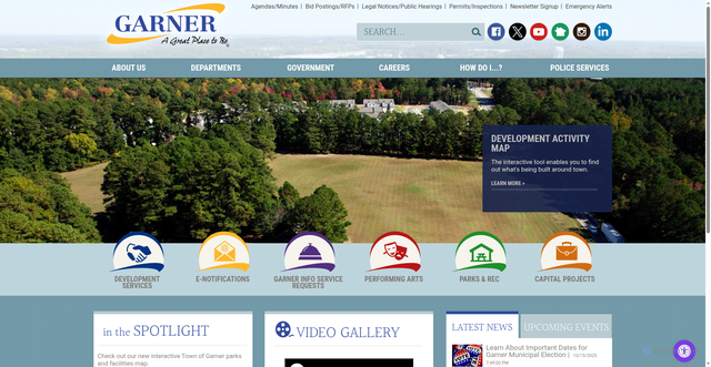 Security scan screenshot of https://www.garnernc.gov/