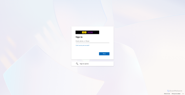Security scan screenshot of https://edmundopticsinc-my.sharepoint.us