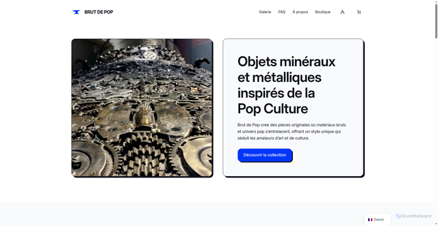 Security scan screenshot of https://brutdepop.fr/
