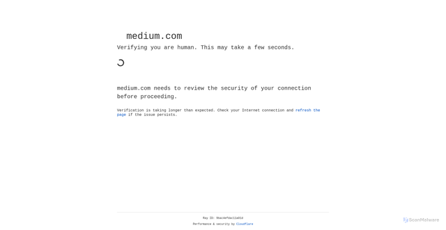 Security scan screenshot of https://medium.com