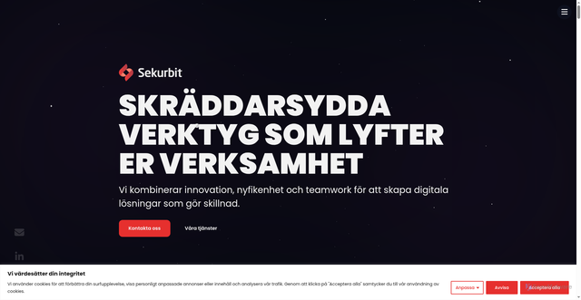 Security scan screenshot of https://sekurbit.se