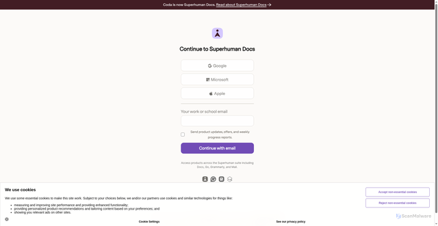 Security scan screenshot of https://coda.io/d/My-first-Coda-doc_dIhsHJe6iB8/Secured-Document-Shared_suiajCfQ