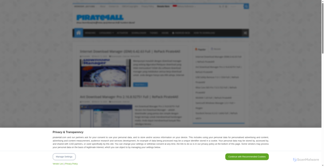 Security scan screenshot of https://www.pirate4all.com