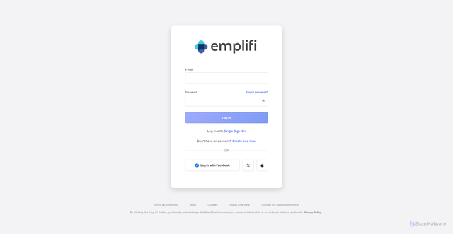 Security scan screenshot of https://account.emplifi.io
