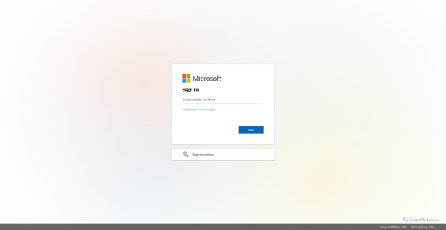 Security scan screenshot of https://microsoft.sharepoint.com