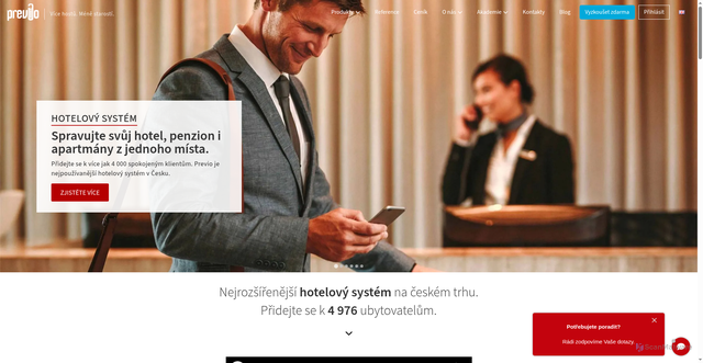 Security scan screenshot of https://previo.app