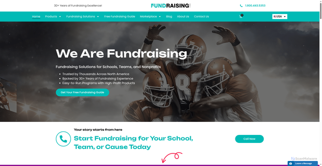 Security scan screenshot of https://fundraising.com/?srsltid=AfmBOooUQm0l8nwqI68P6PWqrqF6yeXaJTlUNsIpPhb-pjGjQGETynHe