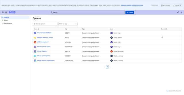 Security scan screenshot of https://nordic-institute.atlassian.net