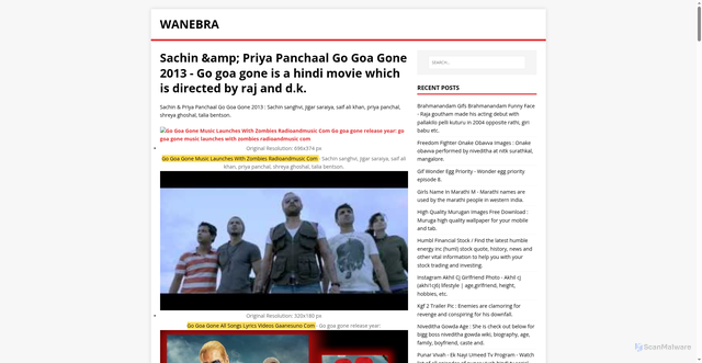 Security scan screenshot of https://arbenwa.pages.dev/posts/sachin-priya-panchaal-go-goa-gone-2013/