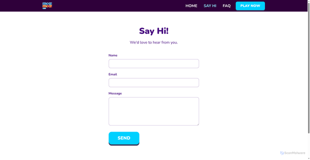 Security scan screenshot of https://happyvalleyfriends.com/sayhi.html