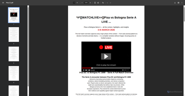 Security scan screenshot of https://ia903201.us.archive.org/17/items/pisa-6/Pisa%20%281%29.pdf