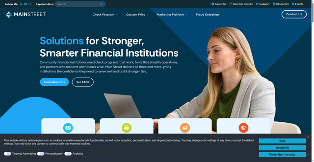 Security scan screenshot of https://mainstreetinc.com