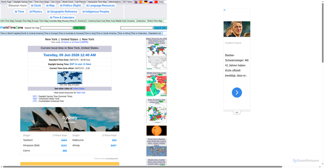 Security scan screenshot of https://www.worldtimezone.com/time/wtzresult.php?CiID=10182