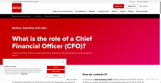 Security scan screenshot of https://www.accaglobal.com/us/en/study-with-acca/your-career/sectors-industries-roles/chief-financial-officer.html