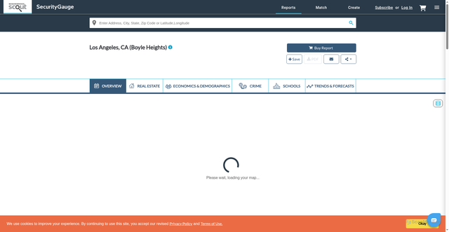 Security scan screenshot of https://www.neighborhoodscout.com/ca/los-angeles/boyle-heights