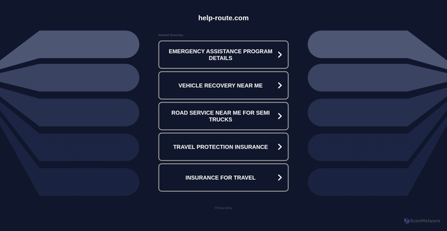 Security scan screenshot of https://help-route.com/