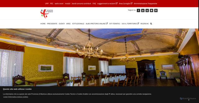 Security scan screenshot of https://www.provincia.mantova.it/