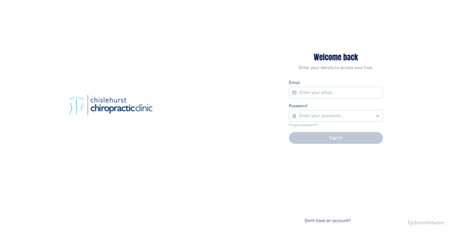 Security scan screenshot of https://chislehurstchiro.globalrehabonline.com/