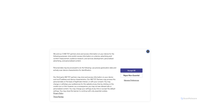 Security scan screenshot of https://www.hrdive.com