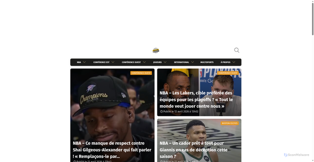 Security scan screenshot of https://parlons-basket.com