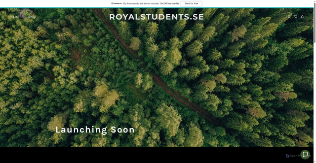 Security scan screenshot of https://royalstudents.se